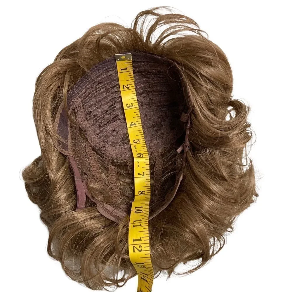 Synthetic brown wig curly New Without Tags‎